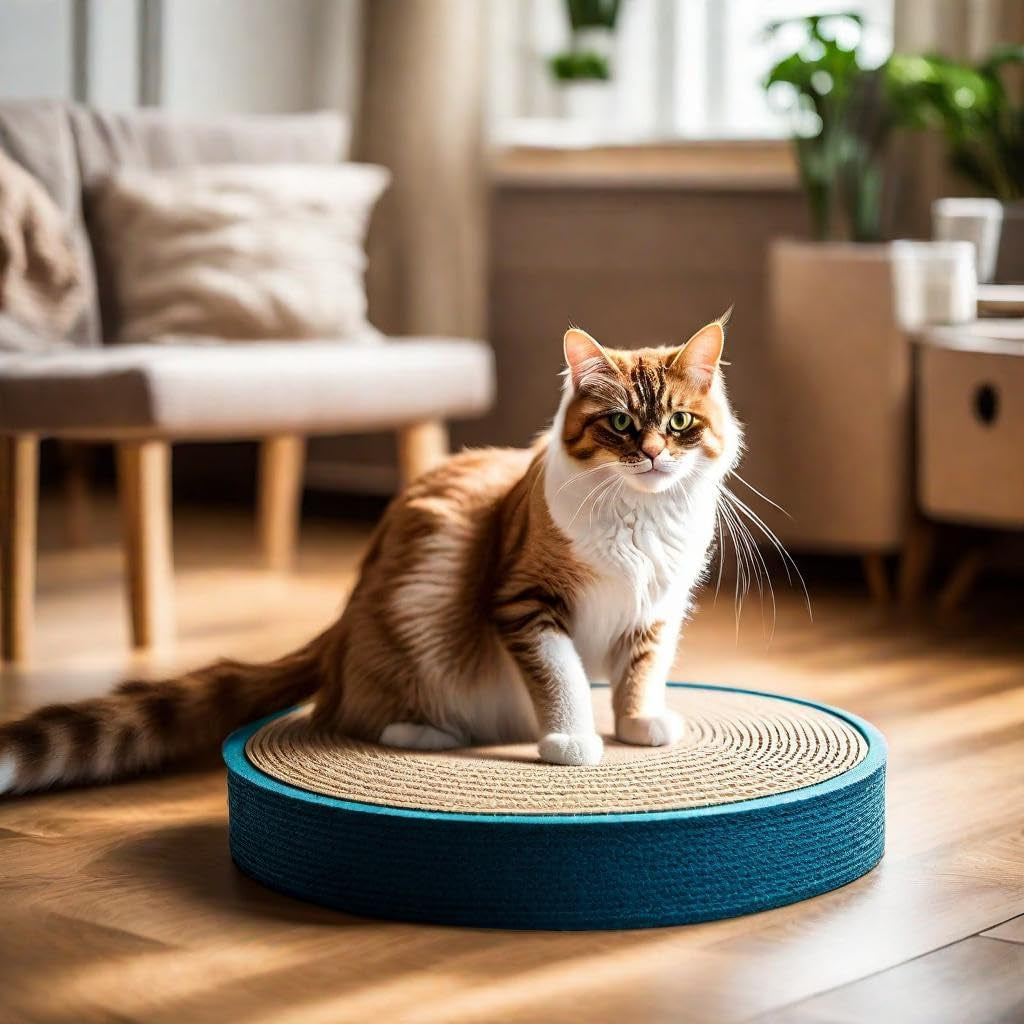 - Cat Scratch Pads Round, Cat Scratcher Cardboards, Refill, Replacement, Insert - 3 Pack
